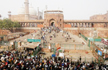 After Friday prayers, protesters gather outside Delhis Jama Masjid